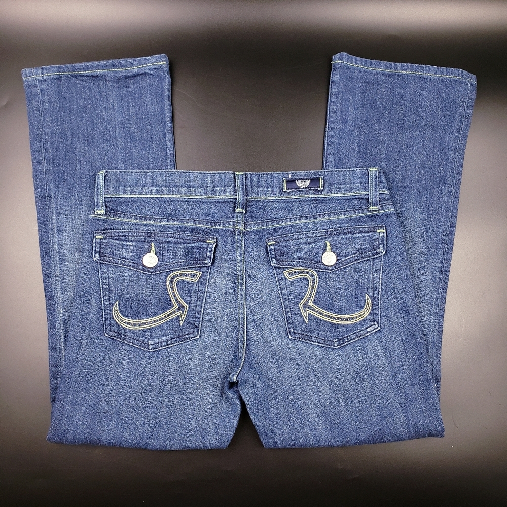 Rock & Republic Kurt Black Rhinestone Pocket Jeans